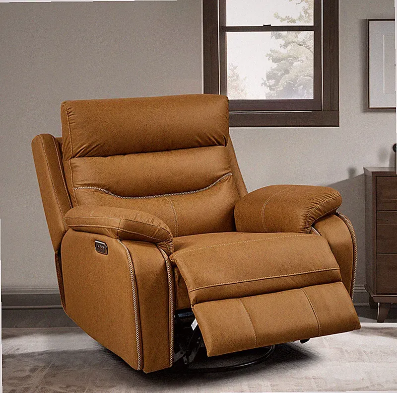 Rocking and 240 Degree Swivel Single Sofa Seat recliner Chair Infinite Position